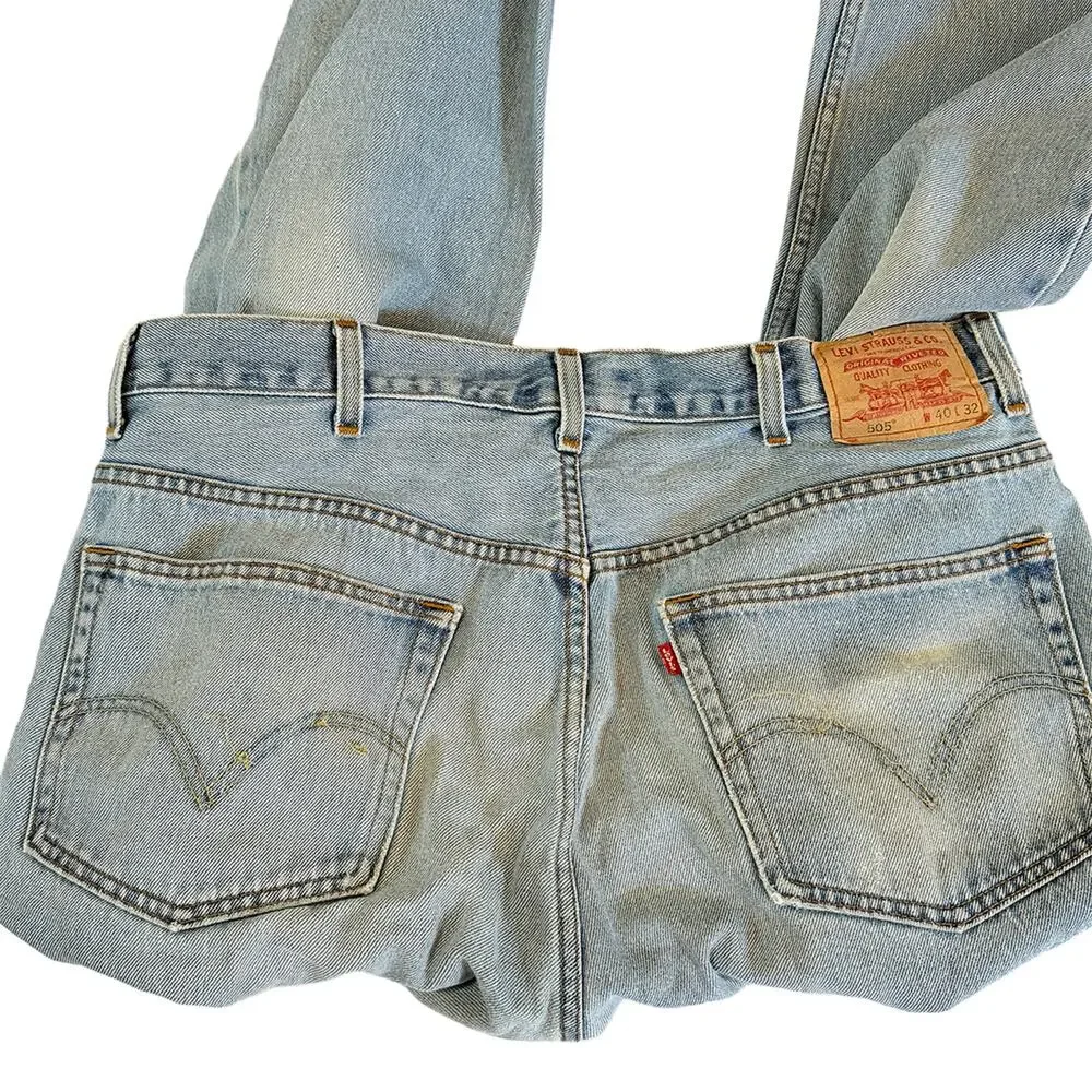 Vintage Levi’s 505 jeans Red Tab little e 100% cotton men 36x30 straight leg y2k